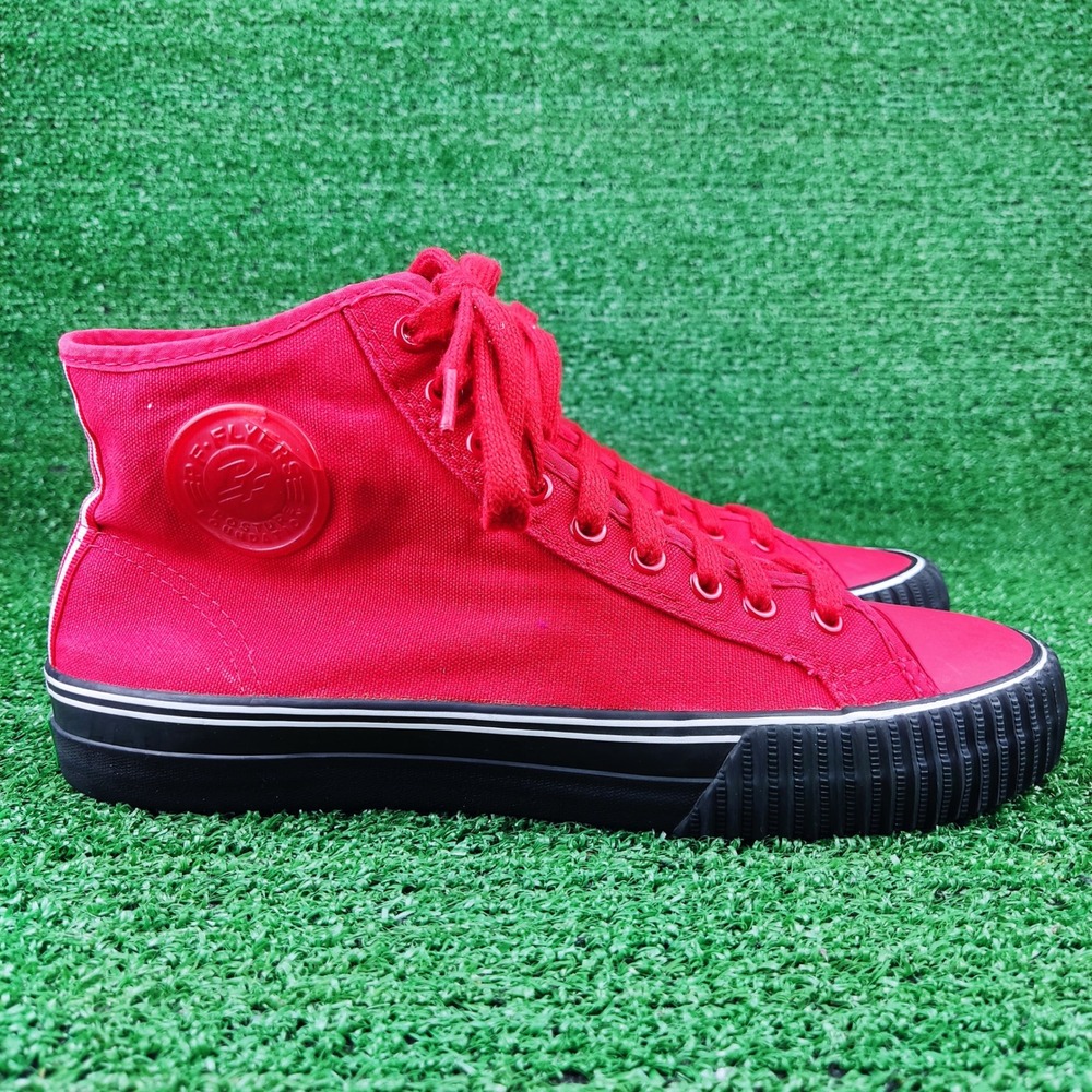 PF Flyers Sneakers Unisex Mens 9 Womens 10.5 Red Center Hi Canvas PM12OH1I